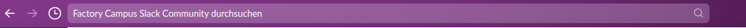 Ein Bild von der Slack Suchleiste