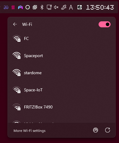 Windows Netzwerk Applet