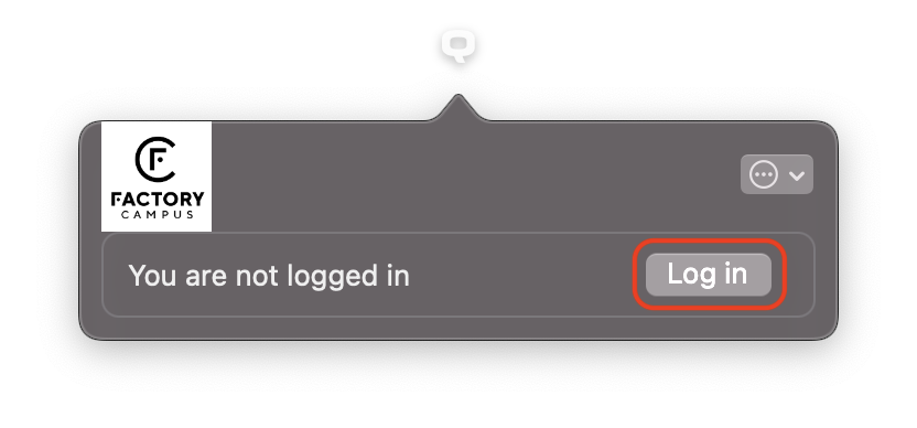 Screenshot des MyQ Desktop Client Pop-up-Fenster